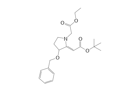 3-Benzyloxy-1-(ethoxycarbonylmethyl)-2-[(tert-butoxycarbonyl)methylene]pyrrolidine