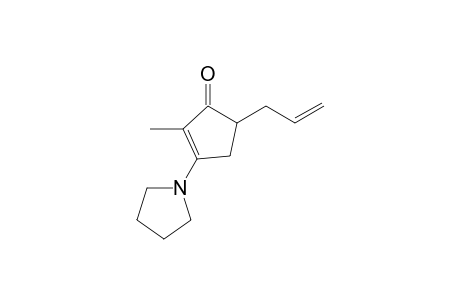 5-Allyl-2-methyl-3-(1-pyrrolidinyl)-2-cyclopenten-1-one