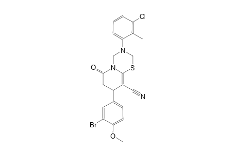 2H,6H-pyrido[2,1-b][1,3,5]thiadiazine-9-carbonitrile, 8-(3-bromo-4-methoxyphenyl)-3-(3-chloro-2-methylphenyl)-3,4,7,8-tetrahydro-6-oxo-