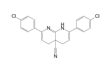 1,4,4a,5-Tetrahydro-2,7-bis(p-chlorophenyl)-[1,8]naphthyridine-4a-carbonitrile