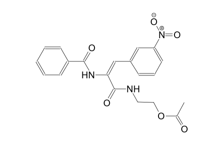 2-{[(2E)-2-(benzoylamino)-3-(3-nitrophenyl)-2-propenoyl]amino}ethyl acetate