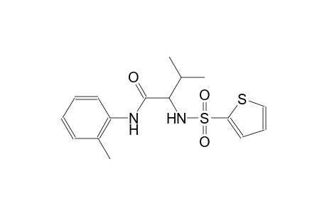 3-methyl-N-(2-methylphenyl)-2-[(2-thienylsulfonyl)amino]butanamide
