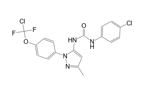 urea, N-[1-[4-(chlorodifluoromethoxy)phenyl]-3-methyl-1H-pyrazol-5-yl]-N'-(4-chlorophenyl)-