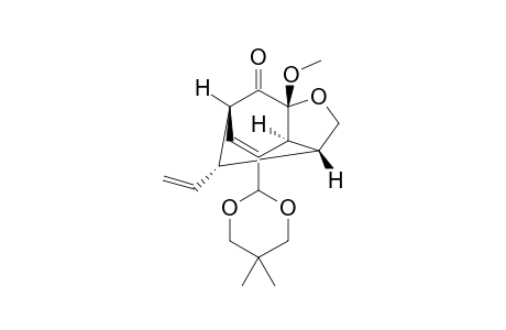(1S*,3R*,6R*,7S*,10S*)-8-(5,5-Dimethyl-1,3-dioxan-2-yl)-3-methoxy-10-ethenyl-4-oxatricyclo[4.3.1.0(3,7)]dec-8-en-2-one