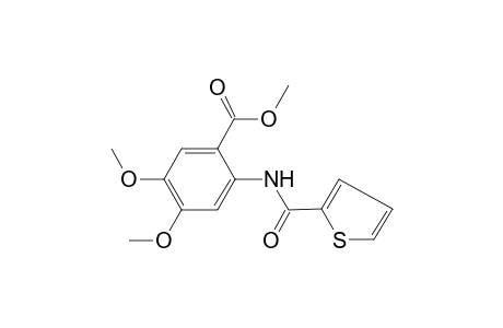 4,5-Dimethoxy-2-[(thiophene-2-carbonyl)-amino]-benzoic acid methyl ester