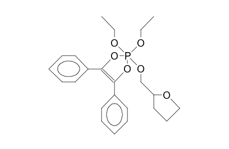 2,2-Diethoxy-2-(tetrahydro-furfuryloxy)-2,2-dihydro-4,5-diphenyl-1,3,2-dioxaphosphol-4-ene