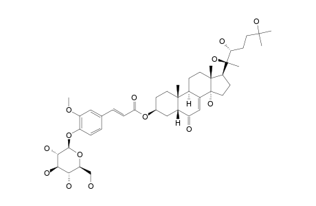 (E)-2-DEOXY-20-HYDROXY-ECDYSONE-3-[4-(1-BETA-D-GLUCOPYRANOSYL)]-FERULATE