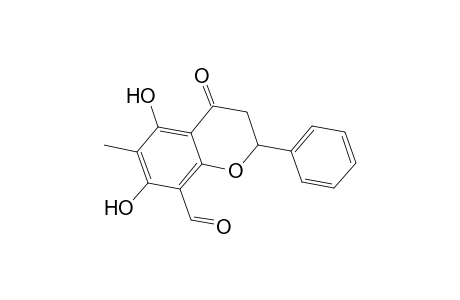 5,7-Dihydroxy-6-methyl-4-oxo-2-phenyl-8-chromanecarbaldehyde