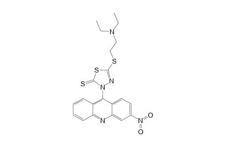 2-THIONE-3(N)-[(3'-NITRO)-9'-ACRIDINYL]-5-DIETHYLAMINOETHYLTHIO-1,3,4-THIADIAZOLE