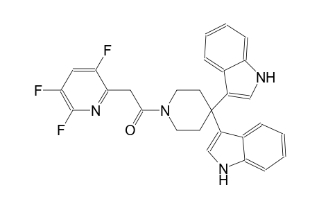 1H-indole, 3-[4-(1H-indol-3-yl)-1-[(3,5,6-trifluoro-2-pyridinyl)acetyl]-4-piperidinyl]-