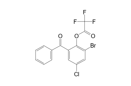 (3-Bromo-5-chloro-2-hydroxyphenyl)(phenyl)methanone, trifluoroacetate