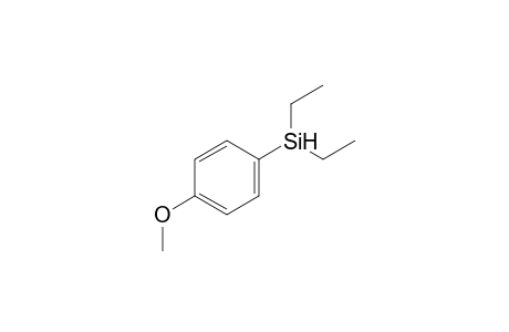 diethyl-(4-methoxyphenyl)silane