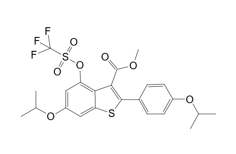 Methyl 6-isopropoxy-2-(4-isopropoxyphenyl)-4-{[(trifluoromethyl)sulfonyl]oxy}benzo[b]thiophene-3-carboxylater