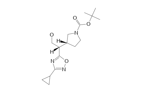 (2R,3'R)-2-(3-CYClOPROPYL-1,2,4-OXADIAZOL-5-YL)-2-(N-TERT.-BUTOXYCARBONYLPYRROLIDIN-3-YL)-ETHANOL