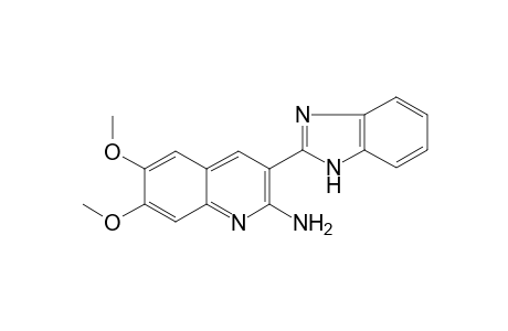 3-(1H-benzimidazol-2-yl)-6,7-dimethoxy-2-quinolinamine