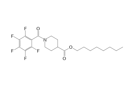 Isonipecotic acid, N-pentafluorobenzoyl-, octyl ester