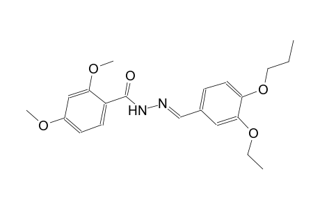 N'-[(E)-(3-ethoxy-4-propoxyphenyl)methylidene]-2,4-dimethoxybenzohydrazide