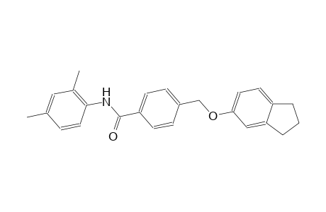 4-[(2,3-dihydro-1H-inden-5-yloxy)methyl]-N-(2,4-dimethylphenyl)benzamide