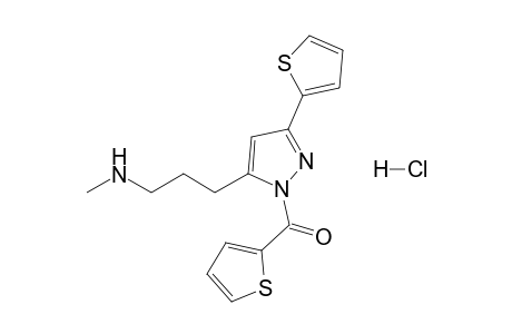 1-(2-Thenoyl)-5-(3-methylaminopropyl)-3-(2-thienyl)pyrazole hydrochloride salt