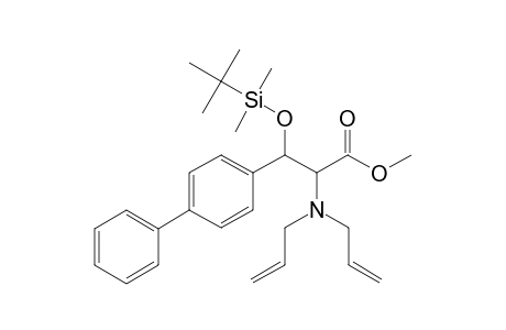 Methyl 3-[(1,1'-biphenyl-4-yl)-3-{[(t-butyl)dimethylsilyl]oxy}-2-[di(prop-2"-enyl)amino]propanoate