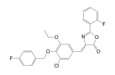 (4Z)-4-{3-chloro-5-ethoxy-4-[(4-fluorobenzyl)oxy]benzylidene}-2-(2-fluorophenyl)-1,3-oxazol-5(4H)-one