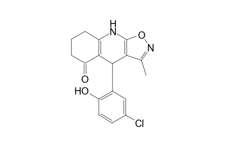 4-(5-Chloro-2-hydroxyphenyl)-3-methyl-4,7,8,9-tetrahydroisoxazolo[5,4-b]quinolin-5(6H)- one