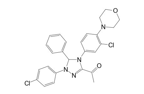 1-[4-(3-chloranyl-4-morpholin-4-yl-phenyl)-2-(4-chlorophenyl)-3-phenyl-3H-1,2,4-triazol-5-yl]ethanone