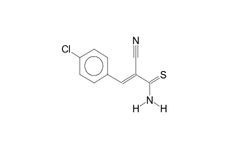 2-cyano-3-(4-chlorophenyl)thiopropenoic acid amide
