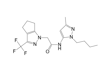 N-(1-butyl-3-methyl-1H-pyrazol-5-yl)-2-(3-(trifluoromethyl)-5,6-dihydrocyclopenta[c]pyrazol-1(4H)-yl)acetamide