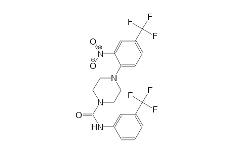 4-[2-nitro-4-(trifluoromethyl)phenyl]-N-[3-(trifluoromethyl)phenyl]-1-piperazinecarboxamide