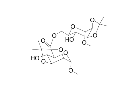 Methyl 2,3-O-Isopropylidene-.alpha.,D-mannopyranoside dimer