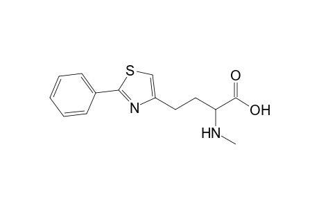 2-Methylamino-4-(2'-phenyl-1',3'-thiazol-4'-yl)butyric acid
