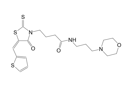 3-thiazolidinebutanamide, N-[3-(4-morpholinyl)propyl]-4-oxo-5-(2-thienylmethylene)-2-thioxo-, (5E)-