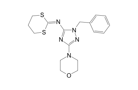 2-(1-BENZYL-3-MORPHOLINO-1H-1,2,4-TRIAZOL-5-YL)-IMINO-1,3-DITHIANE