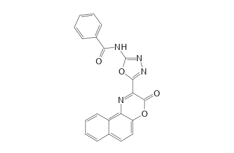 N-(5-(3-oxo-3H-naphtho[2,1-b][1,4]oxazin-2-yl)-1,3,4-oxadiazol-2-yl)benzamide