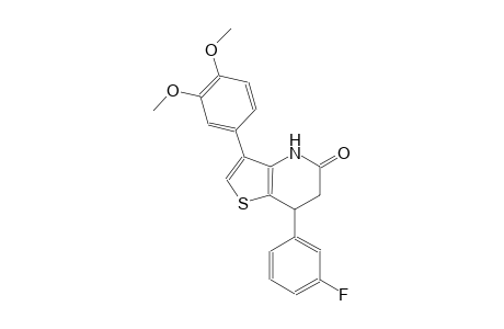 thieno[3,2-b]pyridin-5(4H)-one, 3-(3,4-dimethoxyphenyl)-7-(3-fluorophenyl)-6,7-dihydro-