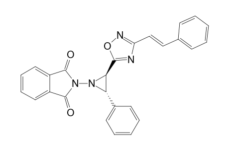 3-[(E)-2-Phenylethenyl]-5-[rel-(2R,3S)-3-(phenyl)-1-phthalimidoaziridin-2-yl]-1,2,4-oxadiazole
