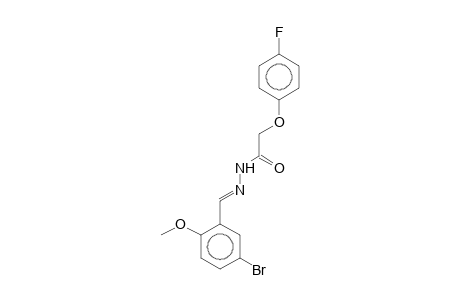 N'-[(E)-(5-bromo-2-methoxyphenyl)methylidene]-2-(4-fluorophenoxy)acetohydrazide