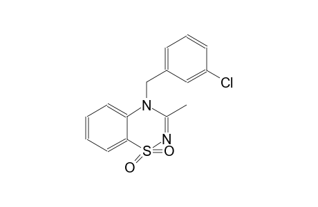 4H-1,2,4-benzothiadiazine, 4-[(3-chlorophenyl)methyl]-3-methyl-, 1,1-dioxide