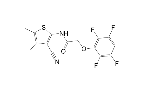 N-(3-cyano-4,5-dimethyl-2-thienyl)-2-(2,3,5,6-tetrafluorophenoxy)acetamide