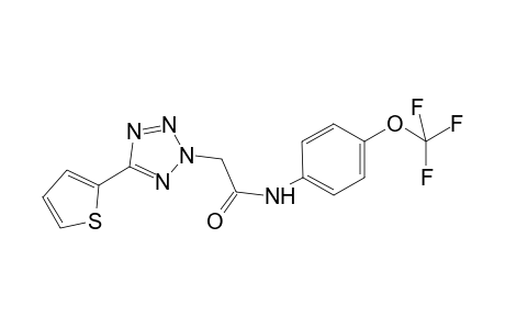 2-(5-Thiophen-2-yl-1,2,3,4-tetrazol-2-yl)-N-[4-(trifluoromethyloxy)phenyl]ethanamide