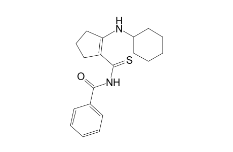 Benzamide, N-[[2-(cyclohexylamino)-1-cyclopenten-1-yl]thioxomethyl]-