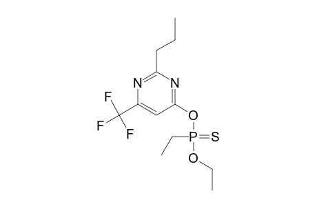 Phosphonothioic acid, ethyl-, O-ethyl O-[2-propyl-6-(trifluoromethyl)-4-pyrimidinyl] ester