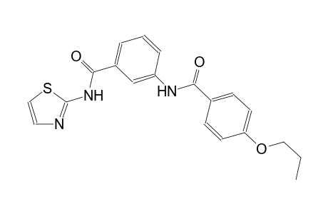benzamide, 3-[(4-propoxybenzoyl)amino]-N-(2-thiazolyl)-