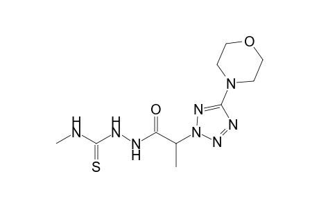 4-methyl-1-[2-(5-morpholino-2H-tetrazol-2-yl)propionyl]-3-thiosemicarbazide