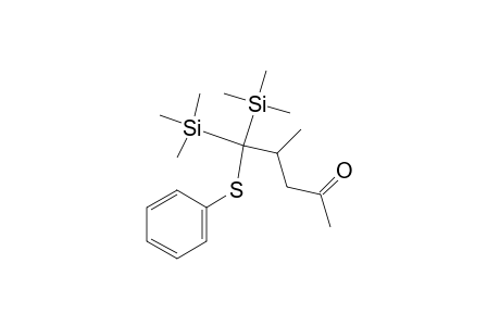 1,1-bis(trimethylsilyl)-2-methyl-1-(phenylthio)-4-pentanone