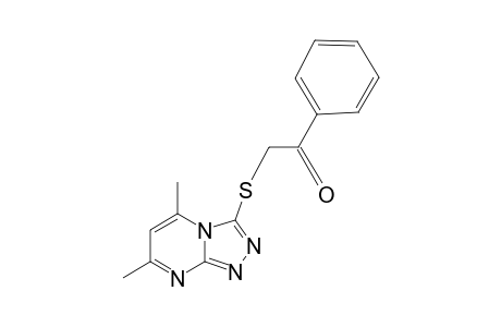 2-[(5,7-dimethyl[1,2,4]triazolo[4,3-a]pyrimidin-3-yl)sulfanyl]-1-phenylethanone