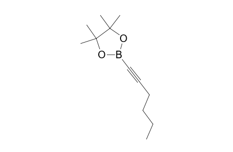 2-hex-1-ynyl-4,4,5,5-tetramethyl-1,3,2-dioxaborolane