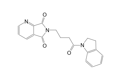 5H-pyrrolo[3,4-b]pyridine-5,7(6H)-dione, 6-[4-(2,3-dihydro-1H-indol-1-yl)-4-oxobutyl]-