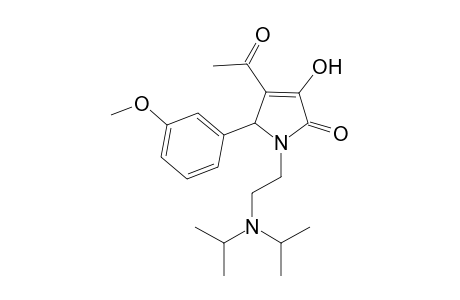 2H-Pyrrol-2-one, 4-acetyl-1-[2-[bis(1-methylethyl)amino]ethyl]-1,5-dihydro-3-hydroxy-5-(3-methoxyphenyl)-